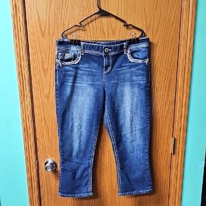 Maurices Dark Blue Ankle Jeans
